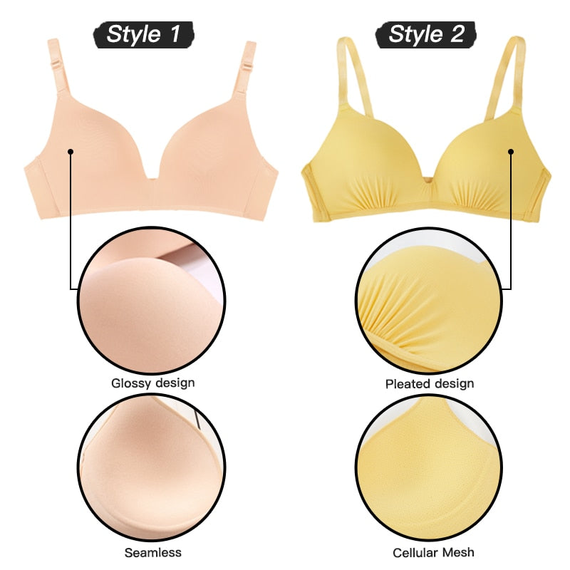 Seamless Push Up Bras No Wire (3/4 Cup)